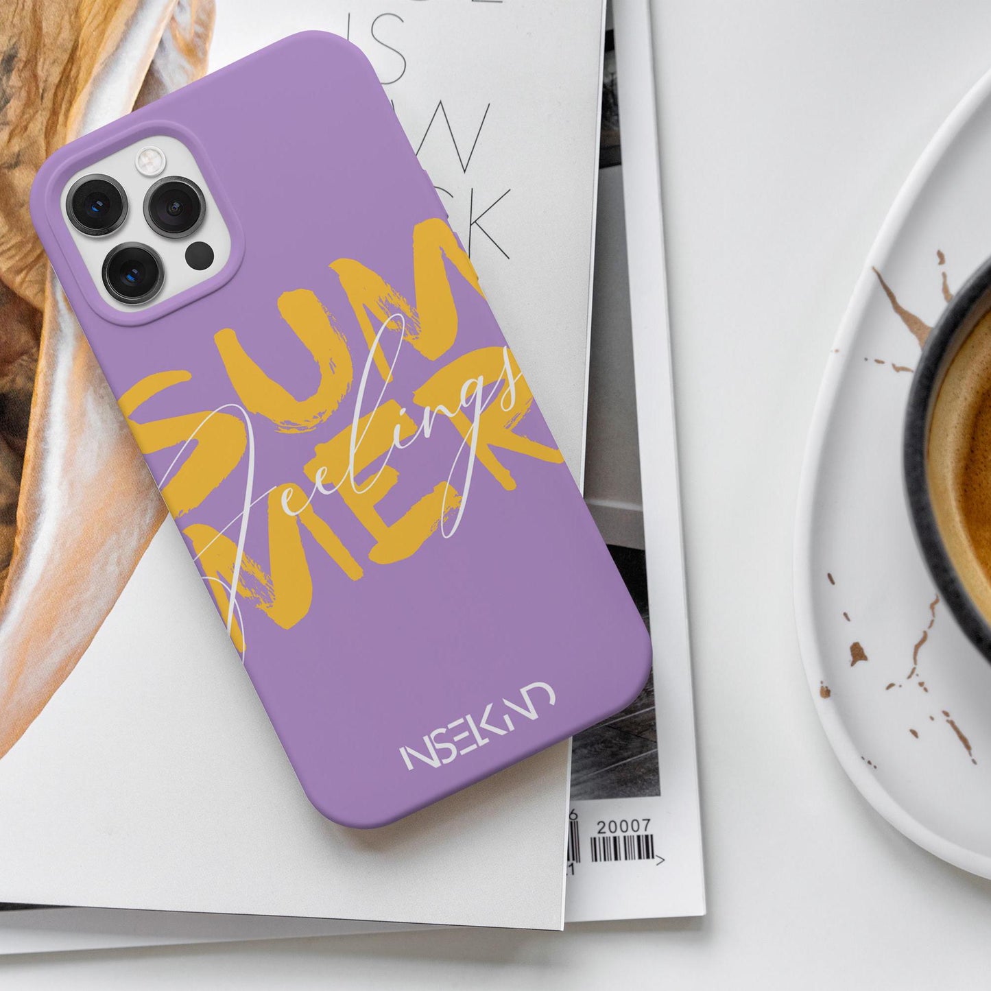 Handyhülle, Smartphone Case, Design, lila, Summer Feelings
