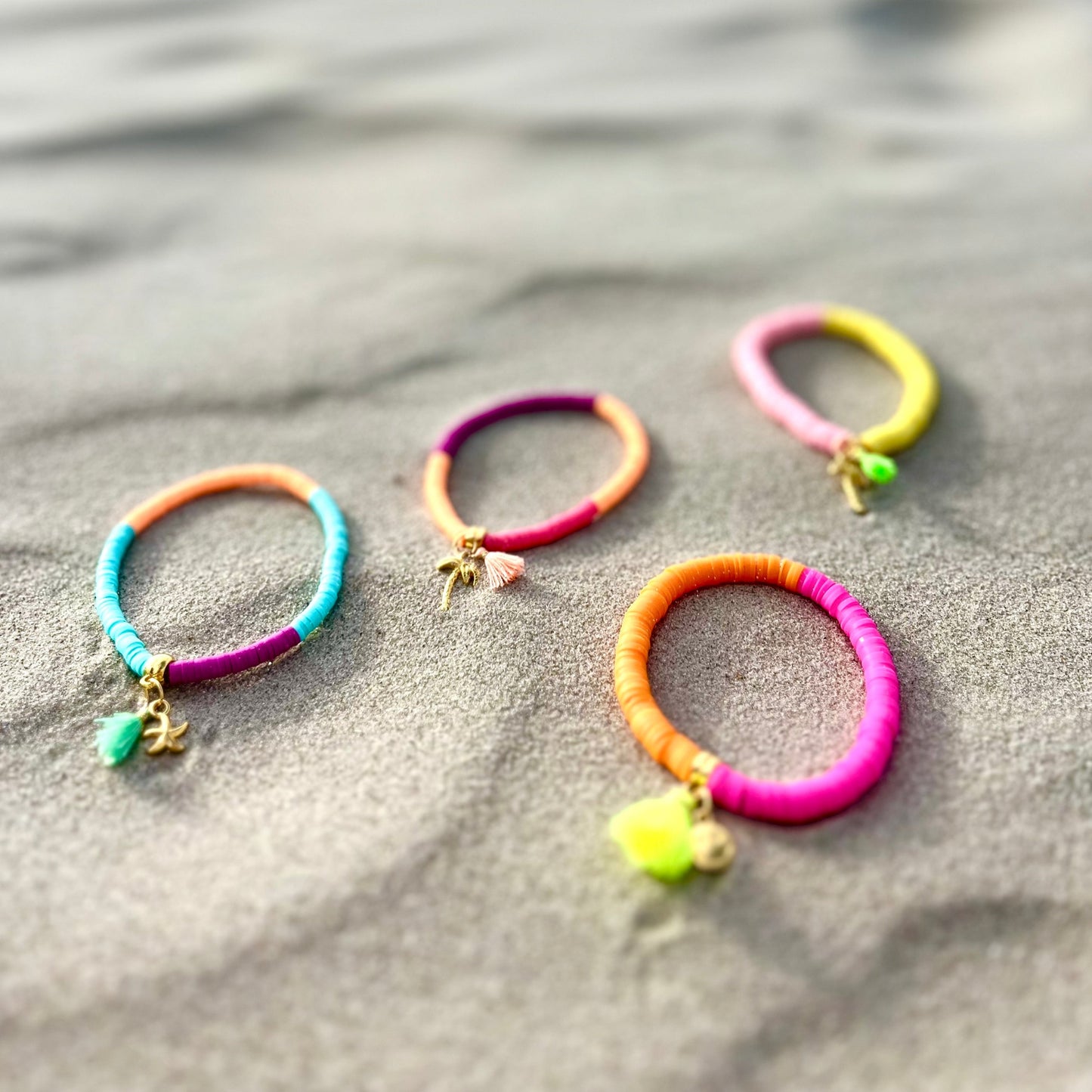 Armband "Pink/Neonorange", Katsuki Perlen (Kopie)