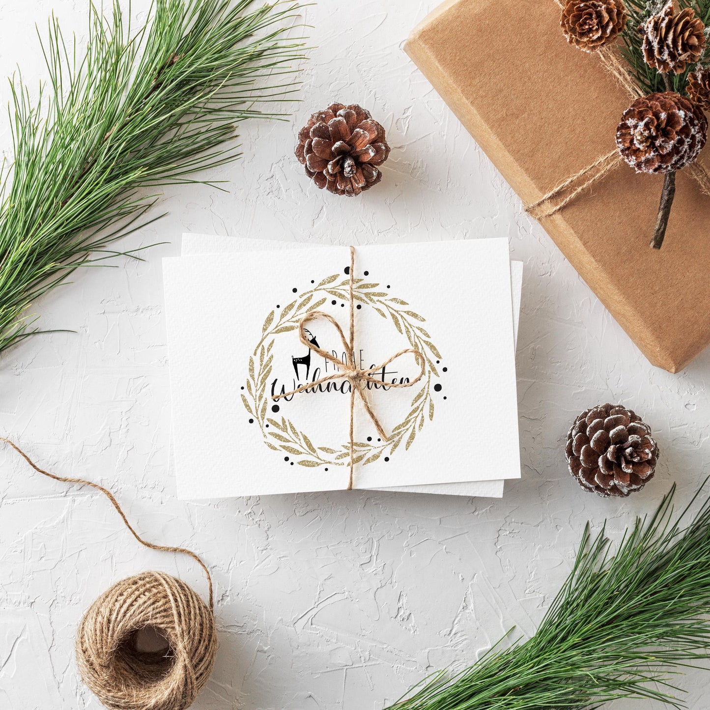 Postkarte, Weihnachten,"Frohe Weihnachten"
