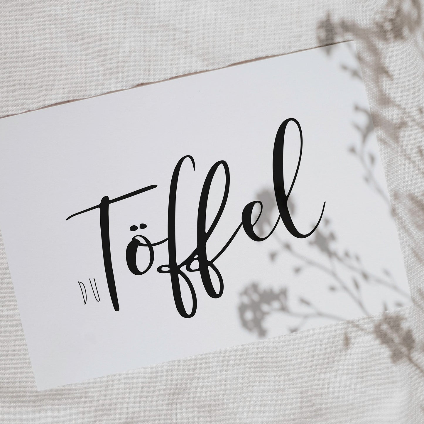 Postkarte "Du Töffel"