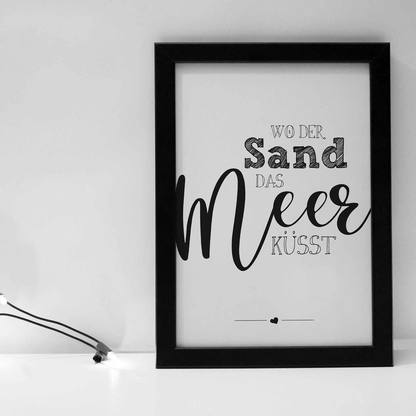Poster "Wo der Sand das Meer küsst"