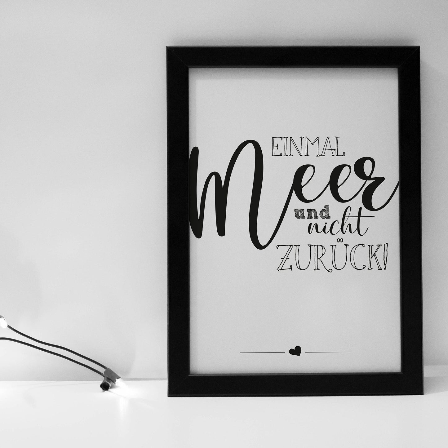 Poster "Einmal Meer und nicht zurück!"