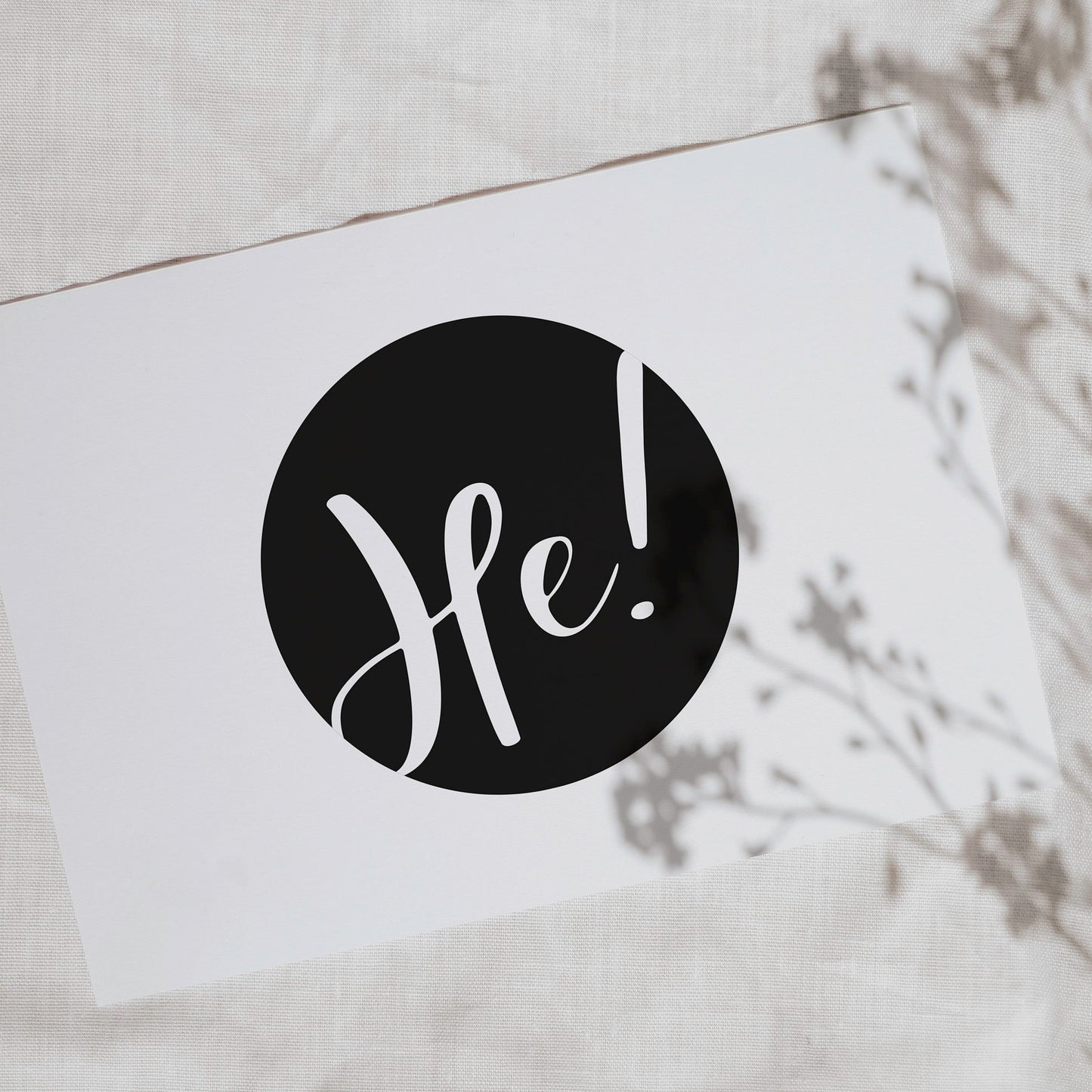 Postkarte "He!"