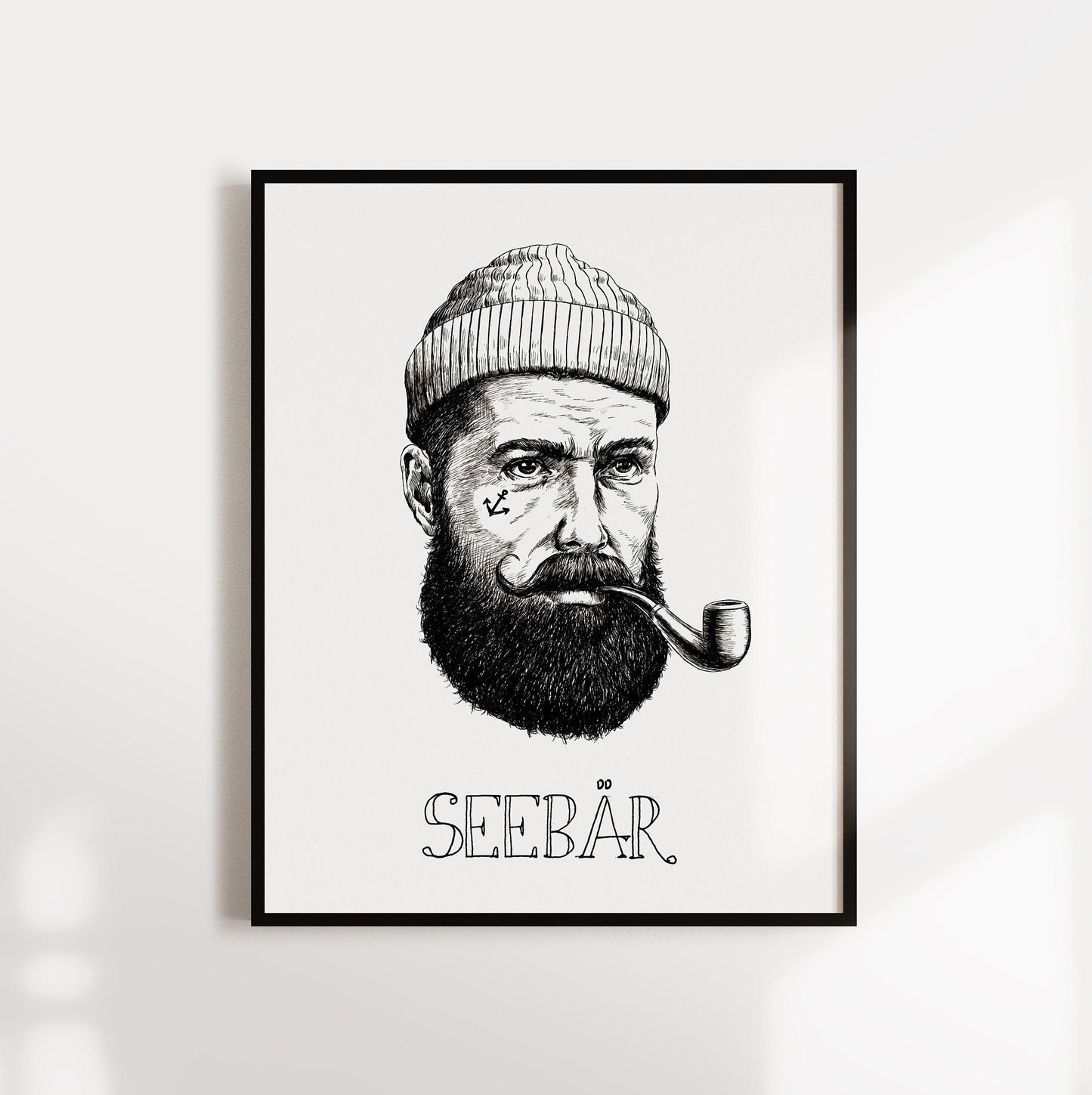 Poster, "Seebär", modern, text, Wallart, wall art prints, printable wallart, artprint