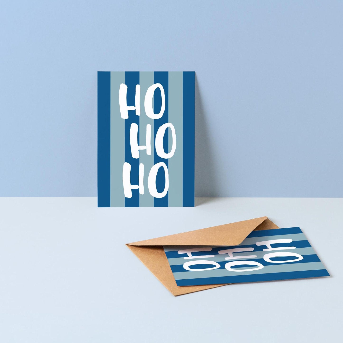 Postkarte, Weihnachten, Spruch "HOHOHO"