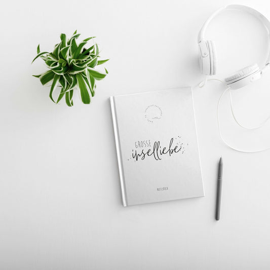 Notizbuch, "Große Inselliebe", Tagebuch, Buch, ausfüllen, kariert