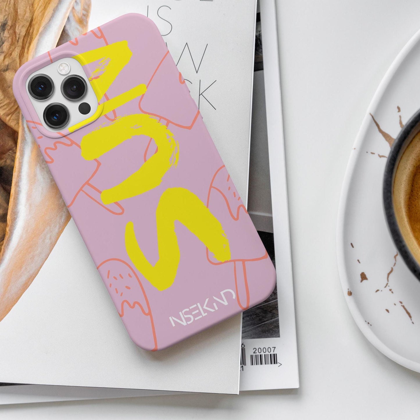 Handyhülle, Smartphone Case, Design, rosa, SUN, Eis am Stil