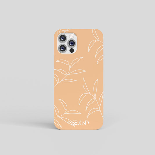 Handyhülle, Smartphone Case, Design, orange, Floral