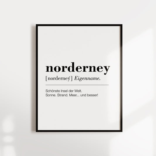 Poster "Norderney" | Dudeneintrag
