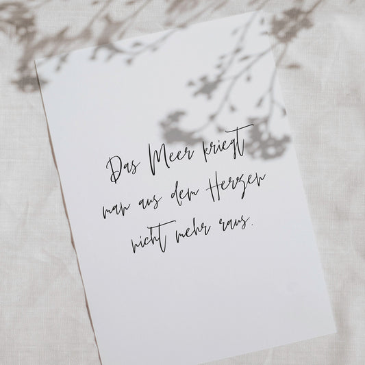 Postkarte "das Meer"