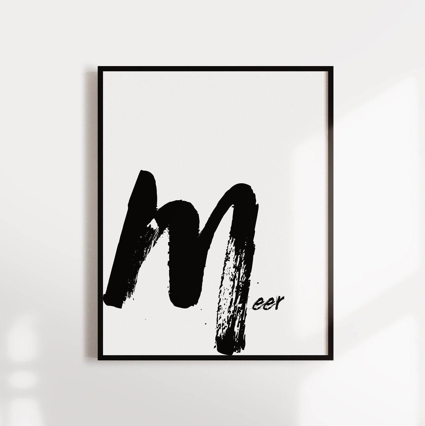 Poster "Meer" | Schriftzug